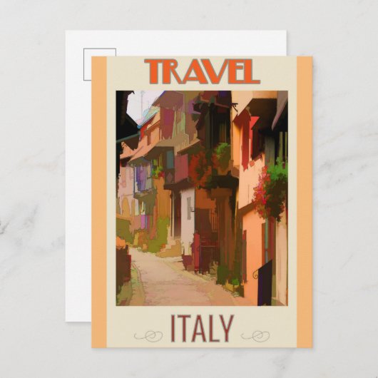 Toscany Italië Abstract en kleurrijk reizen Briefkaart (Voorkant / Achterkant)