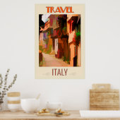 Toscany Italië Abstract en kleurrijk reizen Poster (Keuken)