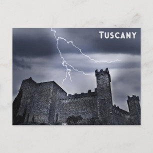 Toscany Italië Italiaans Castle Travel Briefkaart