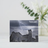 Toscany Italië Italiaans Castle Travel Briefkaart (Staand voorkant)