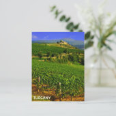 Toscany Italië Italiaans Vineyard Villa Travel Briefkaart (Staand voorkant)