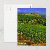 Toscany Italië Italiaans Vineyard Villa Travel Briefkaart (Voorkant / Achterkant)