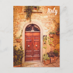 Toscany Italië — Italiaanse foto van deuropslag Briefkaart
