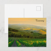 Toscany Italië Italiaanse vineyard reisfoto Briefkaart (Voorkant / Achterkant)