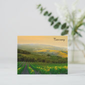 Toscany Italië Italiaanse vineyard reisfoto Briefkaart (Staand voorkant)