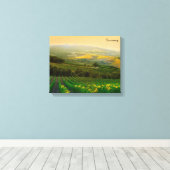 Toscany Italië Italiaanse wijnwerf foto Canvas Afdruk (Insitu (Houten vloer))