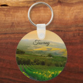 Toscany Italië Italiaanse wijnwerf foto Sleutelhanger (Voorkant)