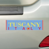 Toscany Italië Poster Bumpersticker (Op auto)