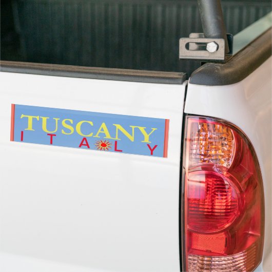 Toscany Italië Poster Bumpersticker (Op Truck)