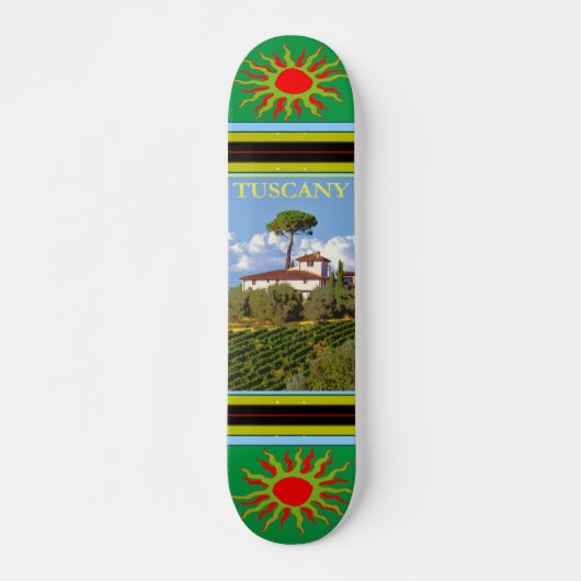 Toscany Italië Poster Skateboard (Voorkant)