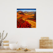 Toscany Spring Road tot Villa Poster (Keuken)