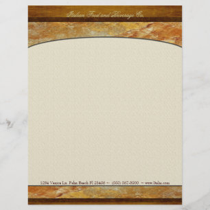 Toscany Stone Custom Executive, gepersonaliseerd Briefhoofd