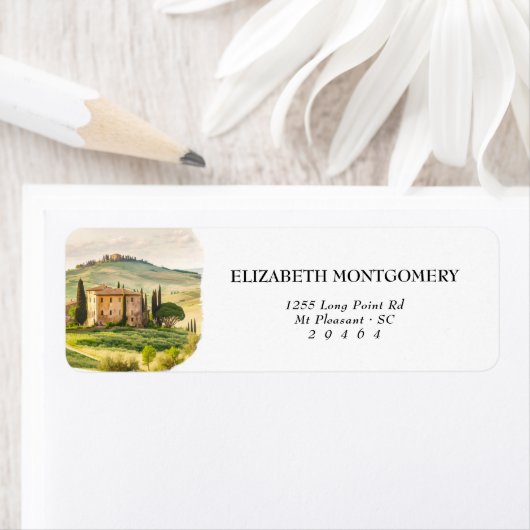 Toscany Thleed Return Address Labels (Insitu)