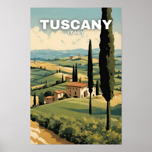 Toscany Travel Poster (Voorkant)