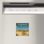 Toscany Travel Poster Magnet (Insitu (Vaatwasser))