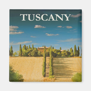 Toscany Travel Poster Magnet