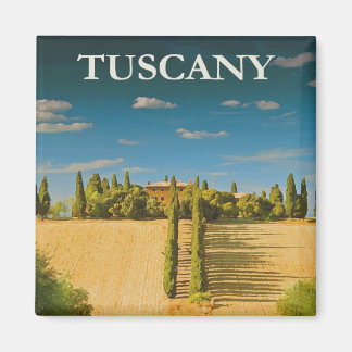Toscany Travel Poster Magnet