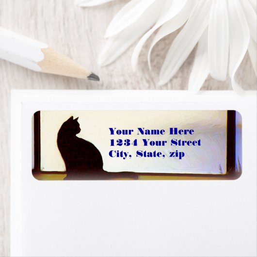 Tosca's Winter Window adreslabel Etiket (Insitu)