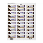 Tosca's Winter Window adreslabel Etiket (Full Sheet)