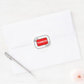 TOSCO-raceapparatuur Ronde Sticker (Envelop)
