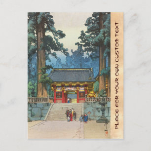 Toshogu Shrine Hiroshi Yoshida japanese fijne kuns Briefkaart