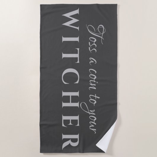 Toss a Coin to your Witcher Beach Towel Strandlaken (Voorkant)