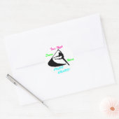Toss High, Dance Hard, Color Guard Ronde Sticker (Envelop)