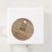 Toss Me Petals Bruiloft Bedankjes Labels (In situ)