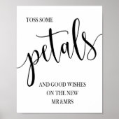 Toss Petals trouwbord 8x10 poster (Voorkant)
