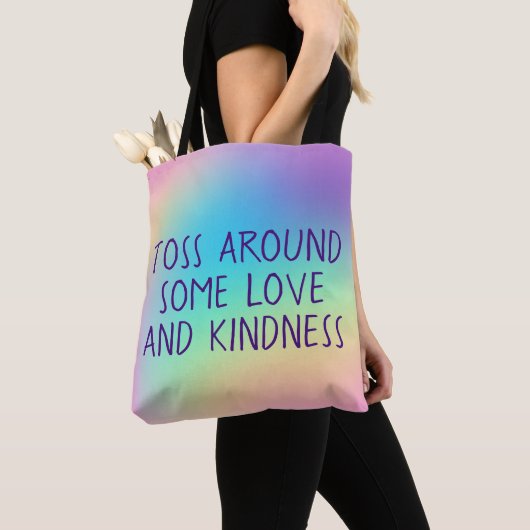 Toss ROND some Love and Kindness Canvas tas (Dichtbij)