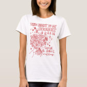 Toss Shirt Boeket Aangepaste Trouw & Bachelorette (Voorkant)