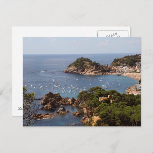 TOSSA DE MAR Plaats in de Costa Brava. Briefkaart (Voorkant / Achterkant)