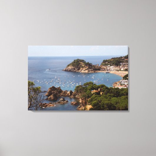 TOSSA DE MAR Plaats in de Costa Brava. Canvas Afdruk (Voorkant)