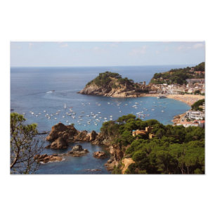 TOSSA DE MAR Plaats in de Costa Brava. Foto Afdruk