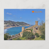 Tossa de Mar, Spanje reis Feestdagenkaart (Voorkant)