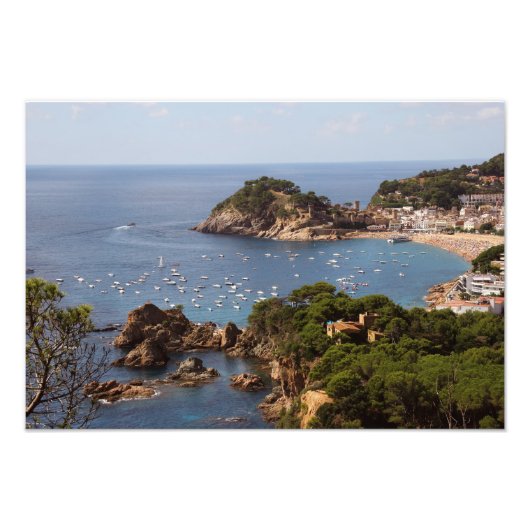 TOSSA DE MAR. Stad gelegen in de Costa Brava. Foto Afdruk (Voorkant)