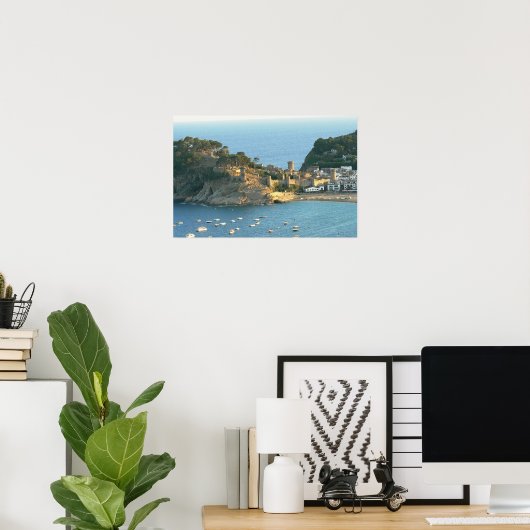 Tossa Del Mar, Costa Brava, Spanje Poster (Thuiskantoor)