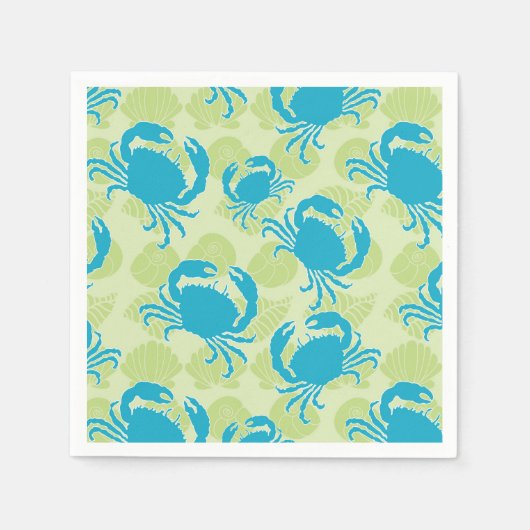 Tossed Crabs Napkins door Creative Bee Studios Servet (Voorkant)