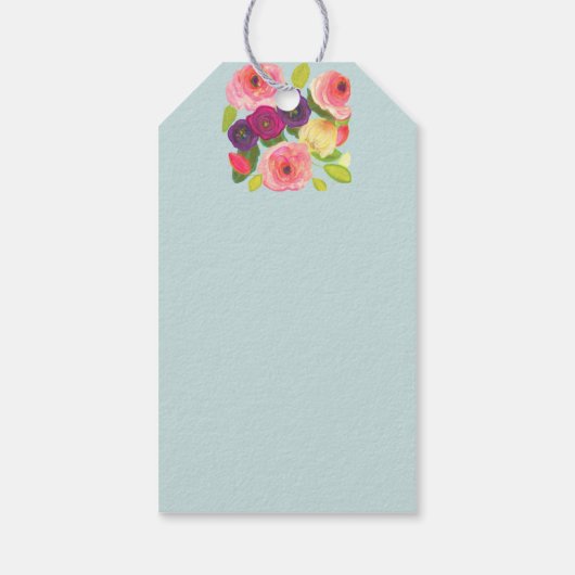 Tossed Flowers Cadeau Labels Cadeaulabel (Achterkant)