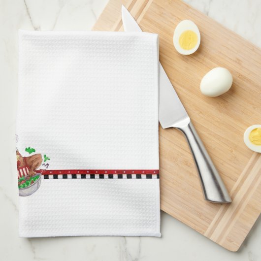 Tossing Salad Theedoek (Quarter Fold)