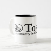 Tostan-Mok Tweekleurige Koffiemok (Voorkant links)