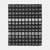 Tot 12 verschillende logo's of geüploade Afbeeldin Fleece Deken (Voorkant)