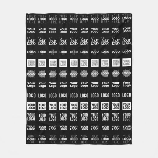 Tot 12 verschillende logo's of geüploade Afbeeldin Fleece Deken (Voorkant)