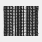 Tot 12 verschillende logo's of geüploade Afbeeldin Fleece Deken (Voorkant (Horizontaal))