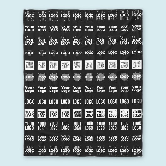 Tot 12 verschillende logo's of geüploade Afbeeldin Fleece Deken