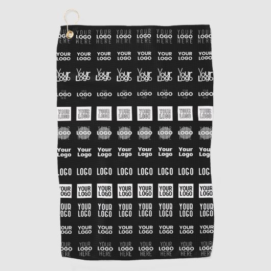 Tot 12 verschillende logo's of geüploade Afbeeldin Golfhanddoek (Voorkant)