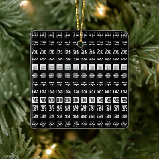 Tot 12 verschillende logo's of geüploade Afbeeldin Keramisch Ornament (Boom)