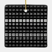 Tot 12 verschillende logo's of geüploade Afbeeldin Keramisch Ornament (Achterkant)