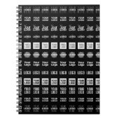 Tot 12 verschillende logo's of geüploade afbeeldin notitieboek (Voorkant)