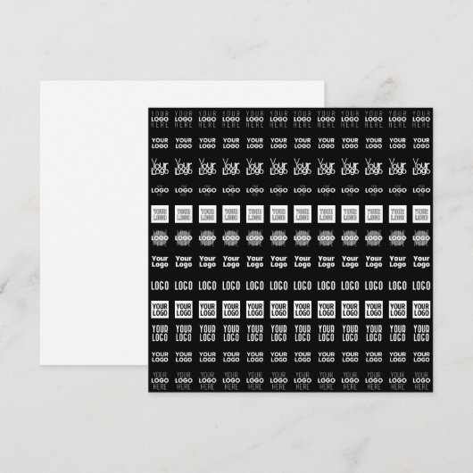 Tot 12 verschillende logo's of geüploade Afbeeldin Notitiekaartje (Voorkant / Achterkant)